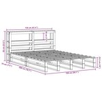 vidaXL Cadre de lit sans matelas 150x200 cm bois de pin massif