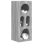 vidaXL Buffet Gris Sonoma 40 x 35 x 100.5 cm Bois d'ingénierie