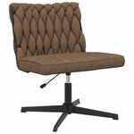 vidaXL Chaise pivotante de bureau Taupe Tissu