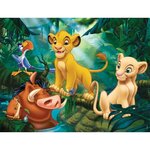 Le roi lion puzzle 30 pieces - simba & co. - nathan - puzzle enfant + poster - des 4 ans