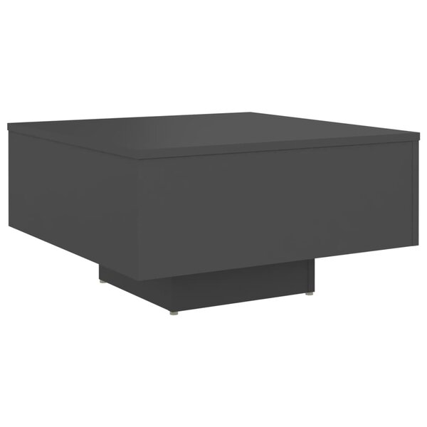 vidaXL Table basse Gris 60x60x31 5 cm Aggloméré