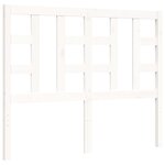 vidaXL Cadre de lit sans matelas blanc bois de pin massif