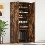 vidaXL Cabinet à chaussures Marron 80 x 39 x 180 cm Bois d'ingénierie