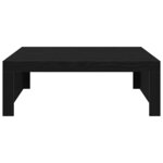 vidaXL Table basse Chêne noir 100 x 100 x 35 cm Bois d'ingénierie