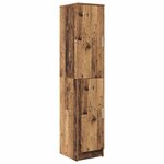 vidaXL Bureau avec rangement 2 Pièces Bois Ancien Bois d'ingénierie