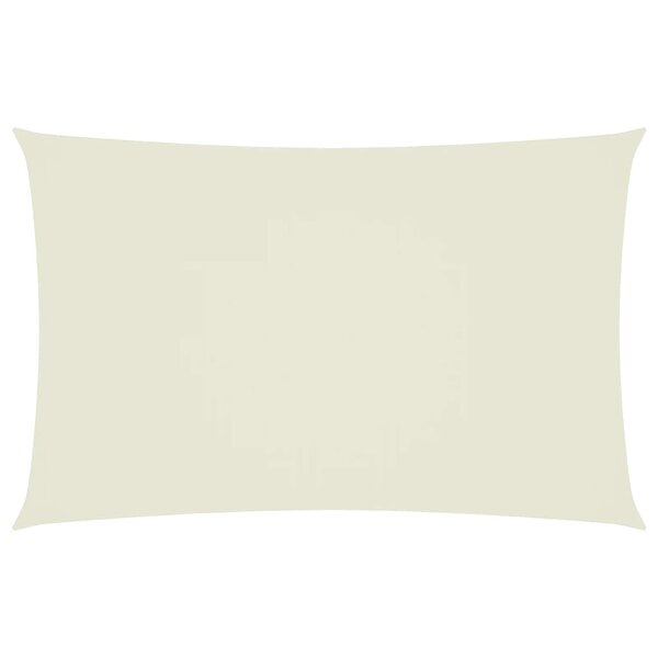 vidaXL Voile de parasol tissu oxford rectangulaire 5x8 m crème