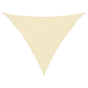 vidaXL Voile d'ombrage 160 g/m² Crème 3x3x4 2 m PEHD