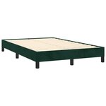 vidaXL Sommier à lattes de lit avec matelas LED vert foncé 120x190 cm
