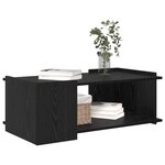 vidaXL Table basse Chêne noir 90 x 50 x 33 cm Bois d'ingénierie