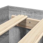 vidaXL Cadre de lit sans matelas sonoma gris 150x200 cm