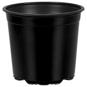 vidaXL Pot à fleurs 100 Pièces Noir Ø 15 x 13 cm Plastique