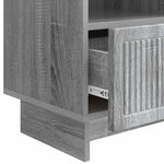 vidaXL Meuble TV Sonoma gris 102 x 34 5 x 50 cm Bois d'ingénierie