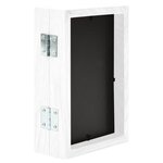 vidaXL Cadre photo dépliable en deux Blanc 2x(13x18 cm)