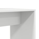 vidaXL Bureau avec étagère Blanc 138.5 x 55 x 143 cm Bois d'ingénierie