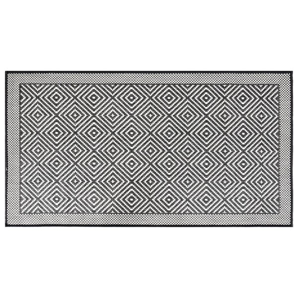 vidaXL Tapis d'extérieur gris et blanc 80x150 cm design réversible
