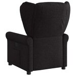 vidaXL Fauteuil inclinable électrique Noir Tissu
