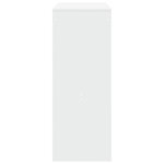 vidaXL Table de bar et étagères blanc 90x40x103 5 cm bois d'ingénierie