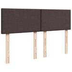 vidaXL Sommier à lattes de lit avec matelas Marron foncé 160x200 cm