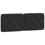 vidaXL Cadre de lit sans matelas noir 120x200 cm velours