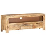 vidaXL Meuble TV 110x30x40 cm Bois de manguier brut