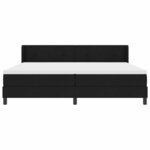 vidaXL Lit boxspring avec matelas avec matelas Noir 200 x 200 cm