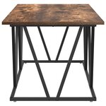 vidaXL Table basse Chêne fumé 100 x 50 x 40 cm