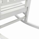 vidaXL Chaise Berçante de Jardin Blanc 70 x 92 x 108 cm Plastique