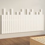 vidaXL Tête de lit murale Blanc 159 5x3x80 cm Bois massif de pin