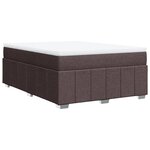 vidaXL Sommier à lattes de lit avec matelas Marron foncé 140x200 cm