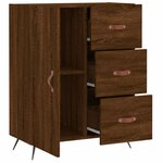 vidaXL Buffet chêne marron 69 5x34x90 cm bois d'ingénierie