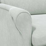 vidaXL fauteuil Gris clair 76 x 94 x 102 cm Velours