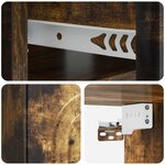 vidaXL Cabinet de chevet mural Chêne fumé 49 x 34 5 x 20 cm