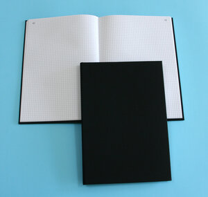 Registre toilé folioté 1 à 200 format 32x25 cm, 200 pages quadrillé 5/5 ELVE