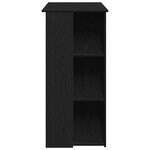 Table de bar vidaXL avec étagère - Chêne noir  102x50x103 5 cm  Fabriquée en bois reconstitué