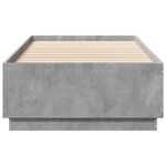 vidaXL Cadre de lit sans matelas gris béton 100x200 cm