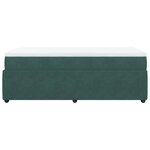 vidaXL Sommier à lattes de lit avec matelas Vert foncé 100x200 cm