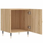 vidaXL Tables de chevet 2 Pièces chêne sonoma 40x40x50 cm bois ingénierie