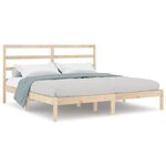 vidaXL Cadre de lit sans matelas 200x200 cm bois massif de pin