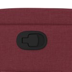 vidaXL Fauteuil inclinable Rouge bordeaux Tissu