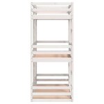 vidaXL Lit superposé triple sans matelas 75x190 cm bois de pin massif
