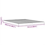 vidaXL Cadre de lit sans matelas cire marron 150x200cm bois pin massif