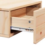 vidaXL Table de chevet Marron 42 x 32 5 x 40 cm Bois massif en pin