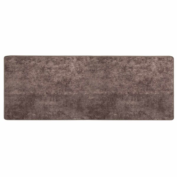 vidaXL Coureur de Tapis MARSA Gris 100 x 250 cm Polyester et PVC