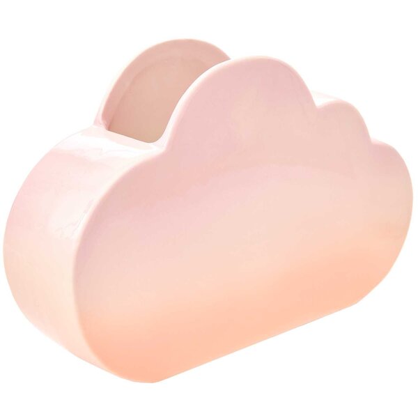 Vase en céramique nuage rose 25 cm