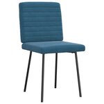vidaXL Chaises à manger lot de 4 Bleu Velours