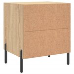 vidaXL Tables de chevet 2 Pièces chêne sonoma 40x35x47 5 cm