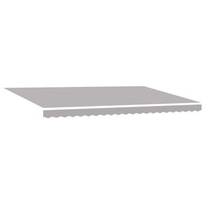 vidaXL Toile de rechange pour store banne Gris clair 500 × 300 cm