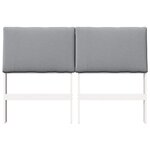 vidaXL Tête de lit capitonnée Gris clair 160 cm Pin massif
