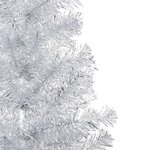 vidaXL Arbre de Noël artificiel pré-éclairé/boules argenté 150 cm PET