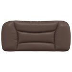 vidaXL Coussin de tête de lit Hvar marron 80 cm similicuir